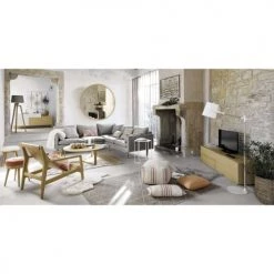 Maisons Du Monde Lampadaires Lampadaire Trépied En Paulownia Et Abat-jour Gris H150 -Lampadaires || Lustres || Guirlandes et décorations lumineuses Soldes lampadaire trepied en paulownia et abat jour gris h150 1000 10 16 146550 12