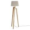 Maisons Du Monde Lampadaires Lampadaire Trépied En Paulownia Et Abat-jour Gris H150 -Lampadaires || Lustres || Guirlandes et décorations lumineuses Soldes lampadaire trepied en paulownia et abat jour gris h150 1000 10 16 146550 15