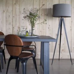 Zuiver Lampadaires Lampadaire Trépied Gris Et Noir -Lampadaires || Lustres || Guirlandes et décorations lumineuses Soldes lampadaire trepied gris et noir 5