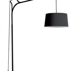 Frau Maier Lampadaires Lampadaire Variateur D'intensité Noir H220cm