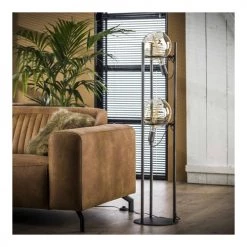 Lampea Lampadaires Lampadaire Vintage En Métal Argent 130 Cm -Lampadaires || Lustres || Guirlandes et décorations lumineuses Soldes lampadaire vintage en metal argent 130 cm 2