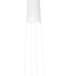 Frau Maier Lampadaires Lampe à Poser Slimsophie Tissus Blanc 33x176x33 Cm