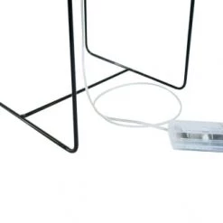 Frau Maier Lampadaires Lampe à Poser Slimsophie Tissus Noir 33x176x33 Cm -Lampadaires || Lustres || Guirlandes et décorations lumineuses Soldes lampe a poser slimsophie tissus noir 33x176x33 cm 1