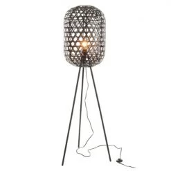 Meubles & Design Lampadaires Lampe Trépieds Style Ethnique Bambou -Lampadaires || Lustres || Guirlandes et décorations lumineuses Soldes lampe trepieds style ethnique bambou 2