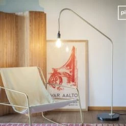 PIB Lampadaires Liseuse En Métal Et Marbre Noir -Lampadaires || Lustres || Guirlandes et décorations lumineuses Soldes liseuse en metal et marbre noir 1