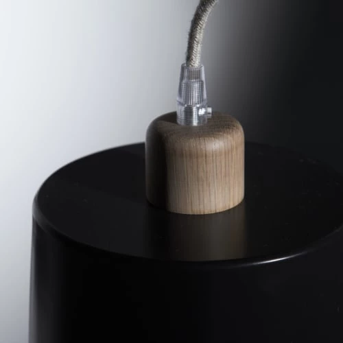 DIZY Design Lampadaires Luminaire à Poser Avec 2 Abat-jours En Chêne Et Métal Noir 5 DIZY Design Lampadaires Luminaire à Poser Avec 2 Abat-jours En Chêne Et Métal Noir – Image 3