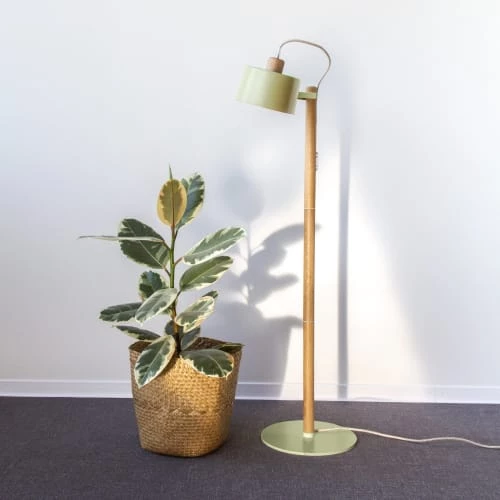 DIZY Design Lampadaires Luminaire à Poser Chêne Et Métal Laiton 4 DIZY Design Lampadaires Luminaire à Poser Chêne Et Métal Laiton – Image 2