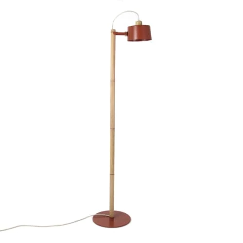 DIZY Design Lampadaires Luminaire à Poser Chêne Et Métal Terracotta 3 DIZY Design Lampadaires Luminaire à Poser Chêne Et Métal Terracotta