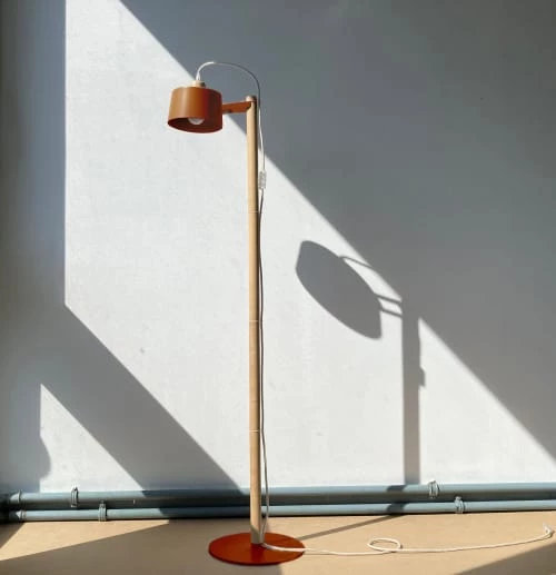 DIZY Design Lampadaires Luminaire à Poser Chêne Et Métal Terracotta 4 DIZY Design Lampadaires Luminaire à Poser Chêne Et Métal Terracotta – Image 2